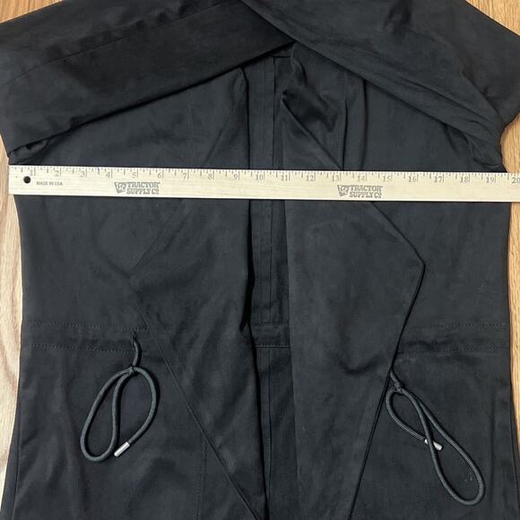 Women's Blanknyc Faux Suede Drapey Jacket, Size Small - Black 76X-5411NO - Picture 6 of 11